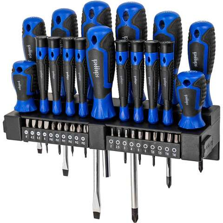 Отвертки в комплекте с битами Scheppach набор 37 предметов Sch-7037B(66031)