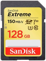 Карта памяти Sandisk Extreme SDXC Class 10 UHS-I V30 U3 C10 150/70 MB/s 128GB