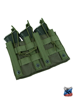 Подсумок SSO АКМ 3 MOLLE без клапана. Олива