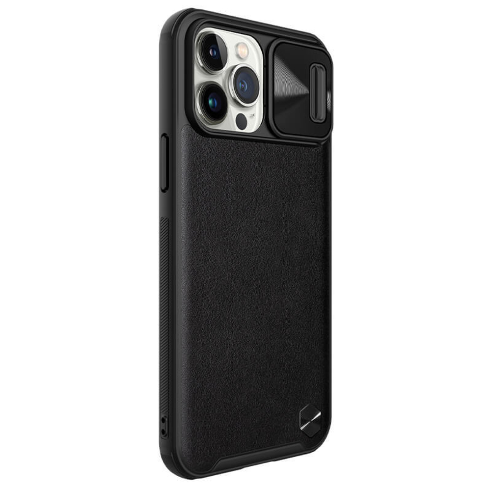 Противоударный чехол Nillkin CAMSHIELD Leather Case с защитой камеры для iPhone 13 Pro Max