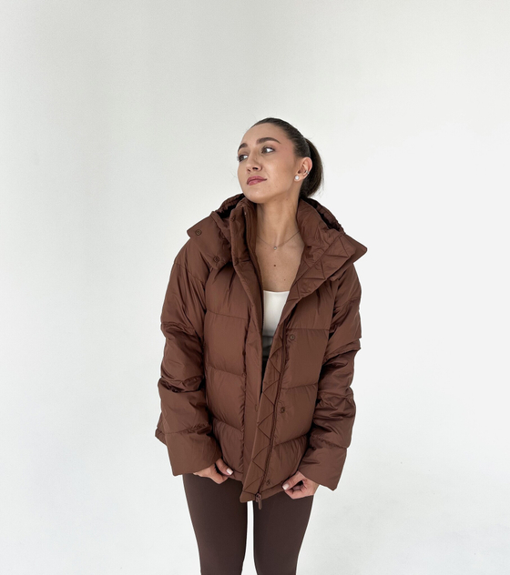 ПУХОВИК ЗИМНИЙ HAWK (коричневый)