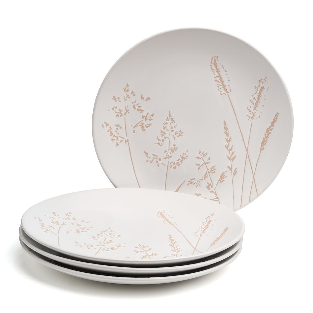 НАБОР ТАРЕЛОК ОБЕДЕННЫХ BRONCO "GRASSES" 4 ШТ. ДИАМЕТР=27 СМ