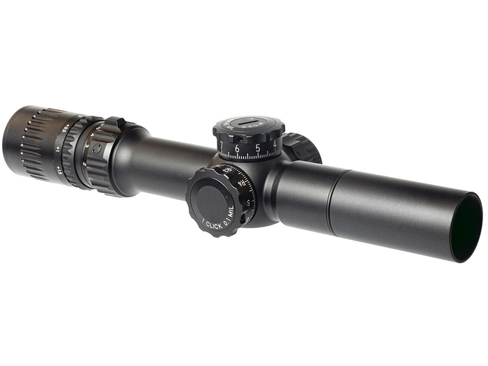Прицел March-F 1-10x24 Shorty DR-TR1FB FFP+SFP 30мм, с кронштейном (D10SV24FDIML_P DR-TR1FB)
