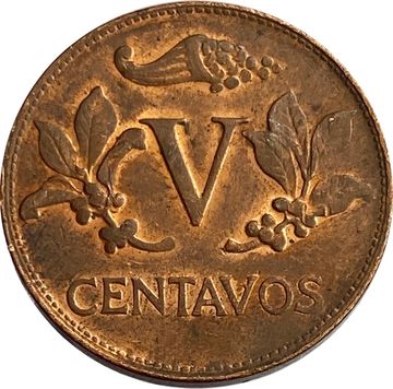 5 сентаво 1967-1978 Колумбия