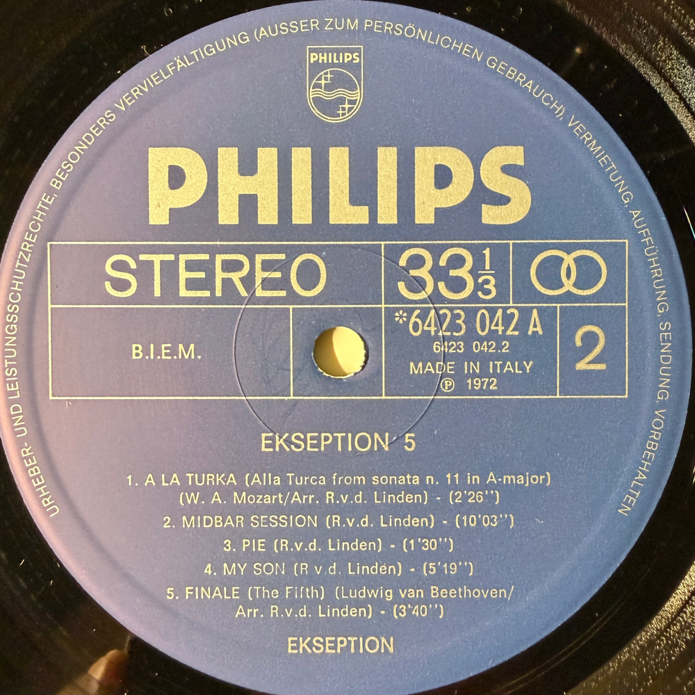 Ekseption ‎– 5 (Италия 1972г.)