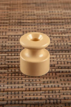 Изолятор T-RETRO для монтажа витого провода, цвет песочное золото (классическая серия), 25 штук