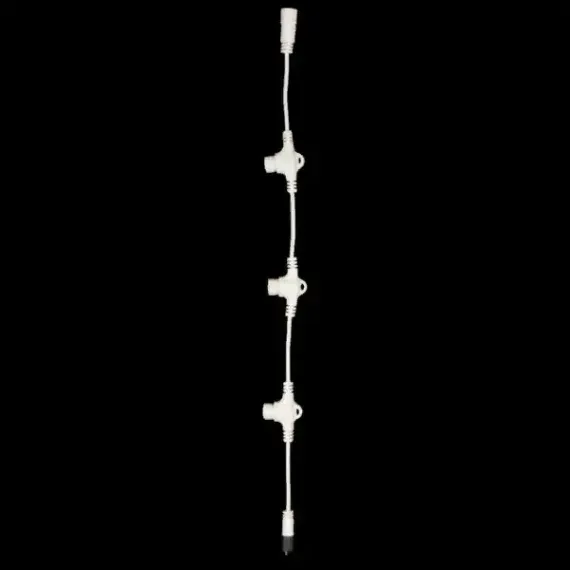 Разветвитель 3-х лучевой для нитей 24В. без возможности управления, провод белый ПВХ, IP65, LTC (PR83-ST)