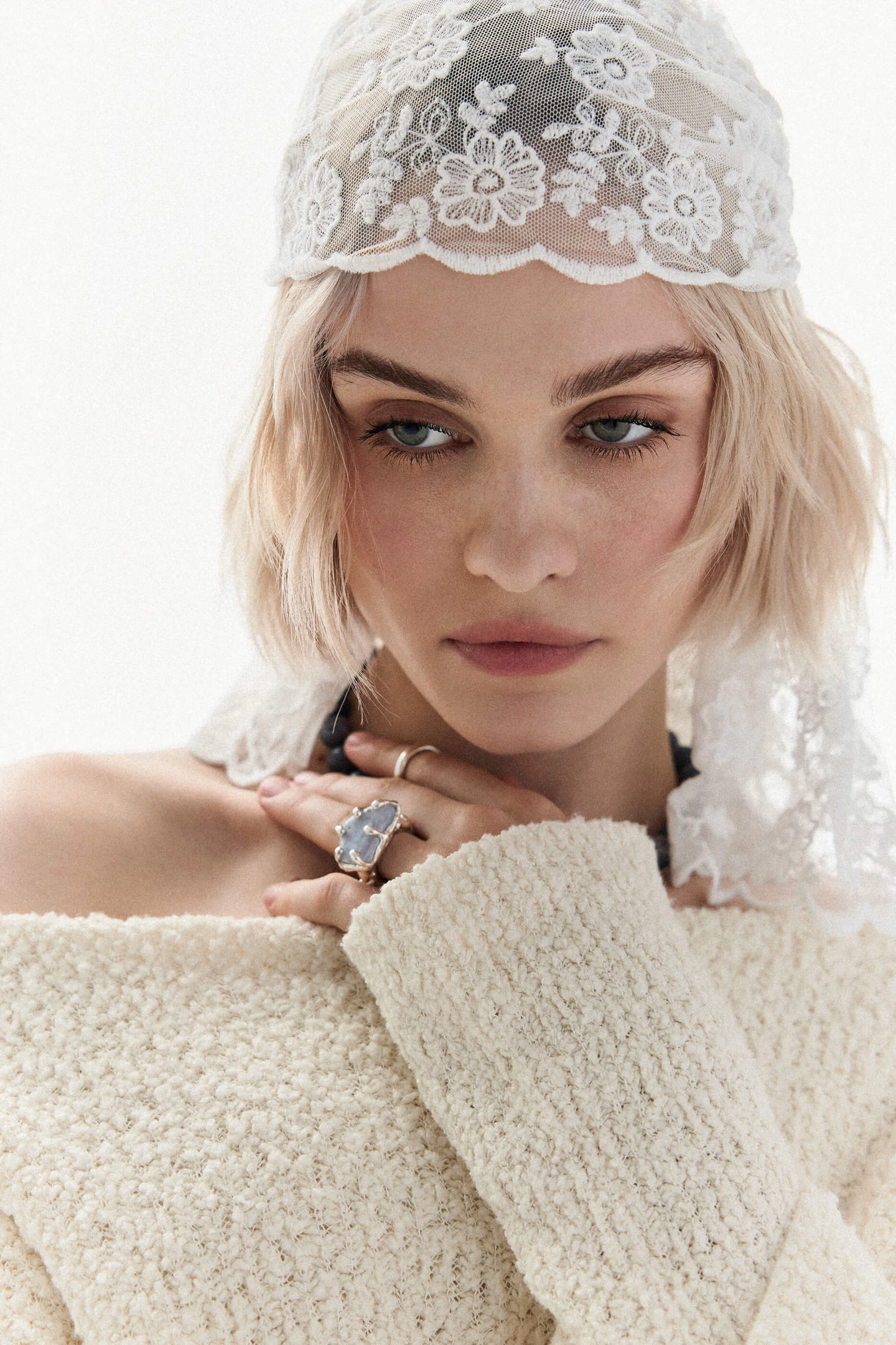 Кольцо Патриций с голубым агатом