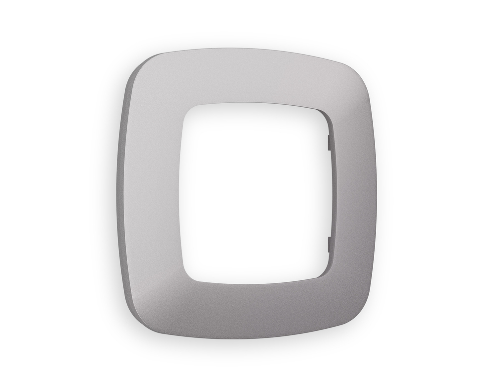 OF140501 Рамка OMEGA Ecta (Сталь матовый) 1-ая