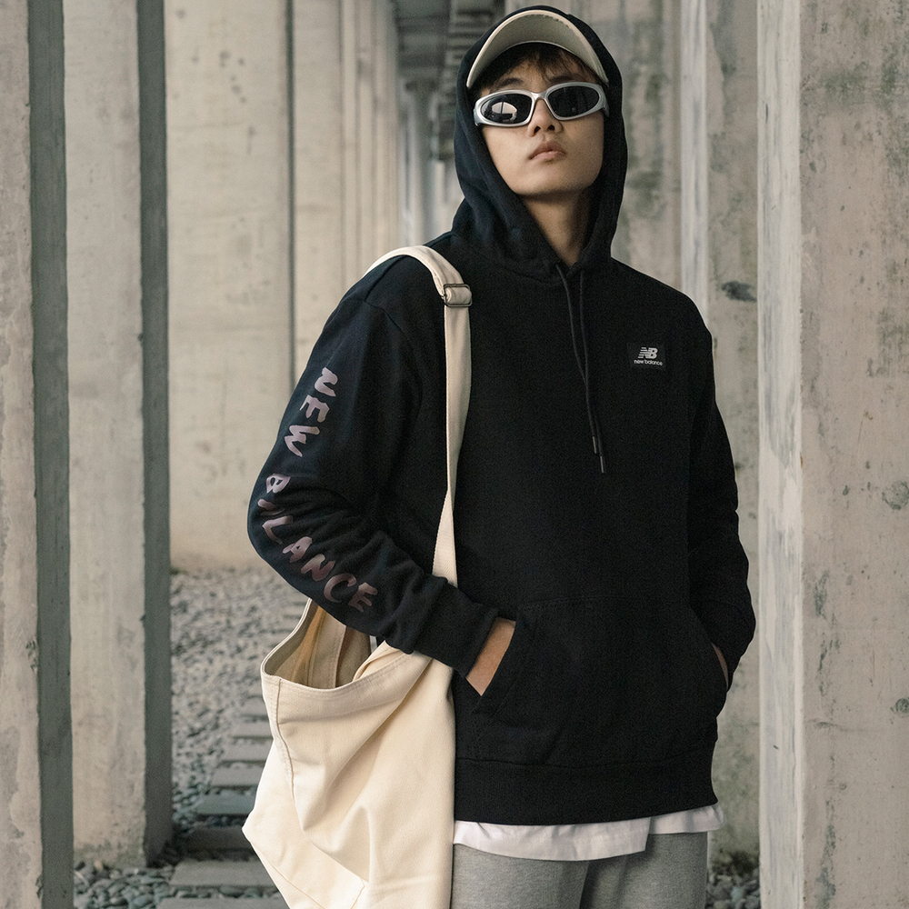 Толстовка New Balance Logo, MT23506-BK