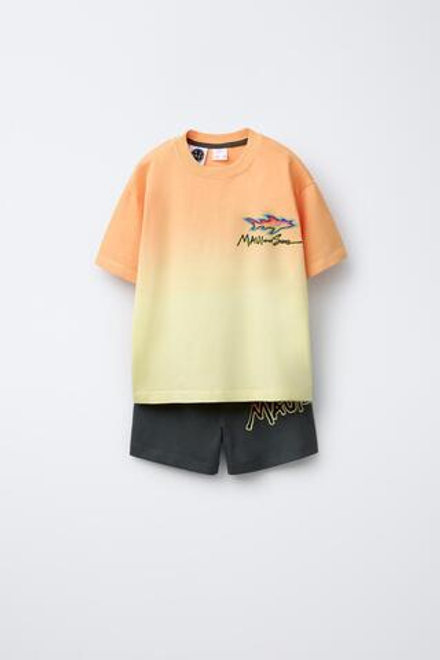 ZARA ПИЖАМА С ПРИНТОМ MAUI & SONS ®, ОРАНЖЕВЫЙ