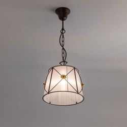 Citilux Дрезден CL409212 Подвесной светильник с белым абажуром