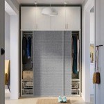 Шкаф 6-дверный - IKEA PLATSA/ПЛАТСА ИКЕА, 157х160х241,1 см, белый/темно-серый