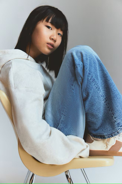 H&M Джинсы Baggy Fit, синий