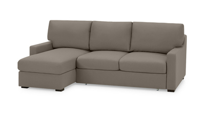 Диван с оттоманкой Непал Vivaldi 05 221*153*90 см, Коричневый  Еврокнижка Фиеста