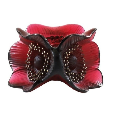Подсвечник Анемоны красный Lalique [Арт. 10114800]