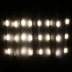 Гирлянда светодиодная 2,0 м*50 см 36 ламп LED «Тающая сосулька»,Теплый белый (8 трубок), 18 режимов