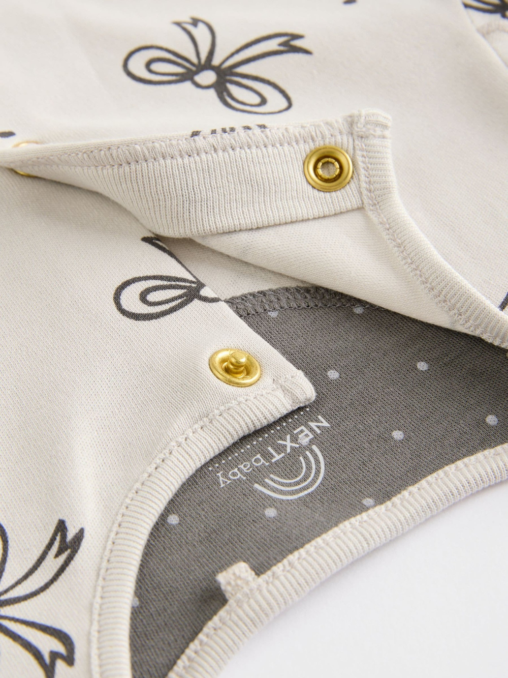 Комбинезон / Cлип для малышей Next N77-688, 3 шт., Серый, Кремовый