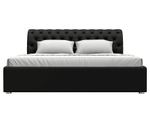 Кровать интерьерная Сицилия 180, Черный, Экокожа, 120875