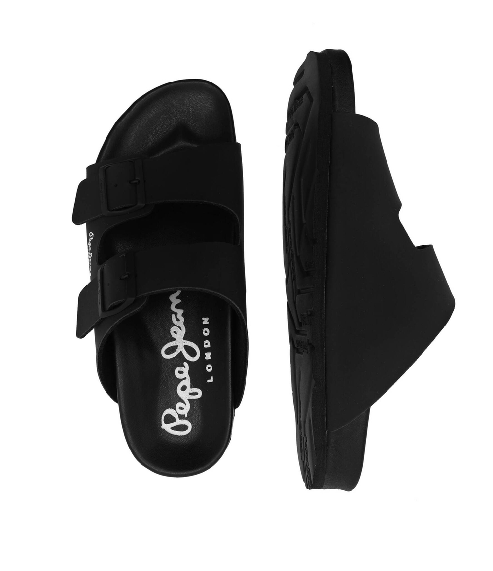 Кожаные шлепанцы bio royal double Pepe Jeans London - черный(PMS90101)