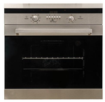 Электрический духовой шкаф DE LUXE 6009.01-030 (нержавейка+черн. ручки пуш-ап)