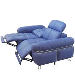 Диван с электро-реклайнером 4710, 210 см, зеленая кожа