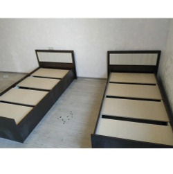 Кровать 90х200 с проложками ДСП Фиеста LIGHT, венге / лоредо