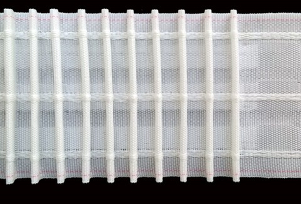 Шторная лента Oz-Is арт. 3784, коэф сборки 1:3,0, цвет белый (ширина 75 mm)