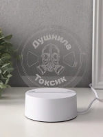 Светильник "Душнила. Токсик" LED RGB от сети RISALUX 9,5х14х