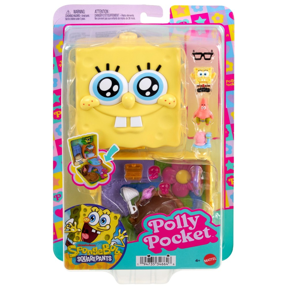 Polly Pocket - Губка Боб Квадратные Штаны Компактный набор JKC84