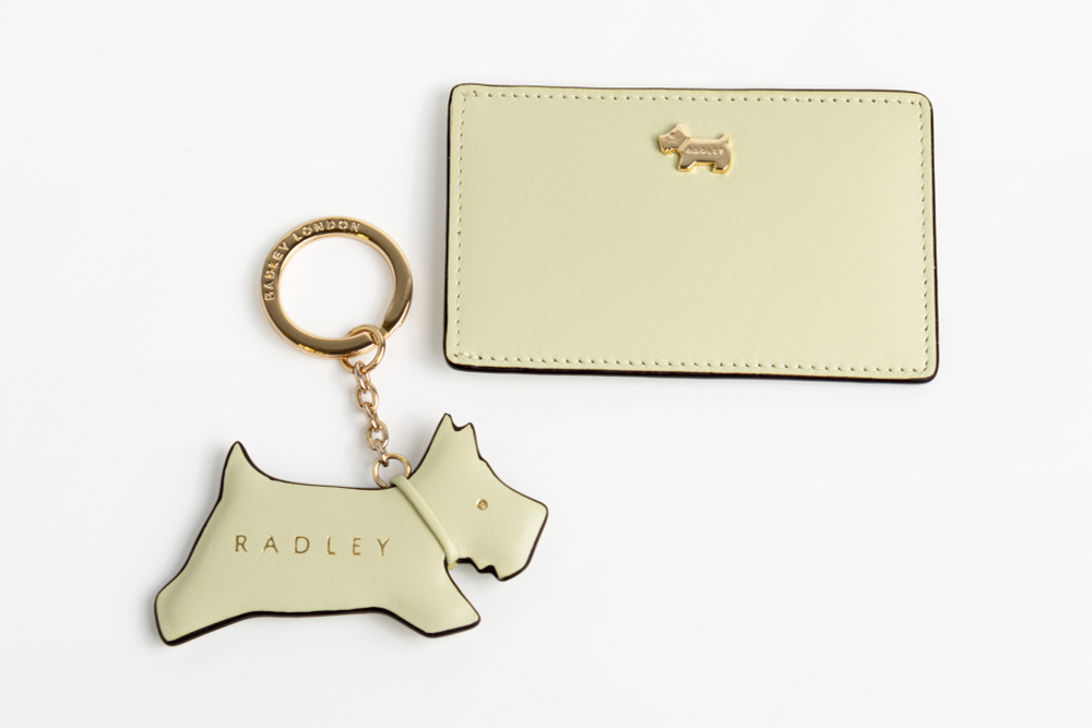 Брелок и картхолдер Radley фисташкового цвета