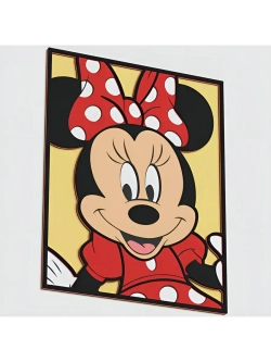 3D Картина по номерам из дерева Минни Маус, 23x30 см
