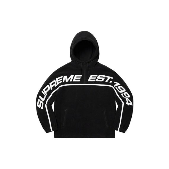 Supreme FW19 Week 15 Polartec Half Zip Hooded Sweatshirt