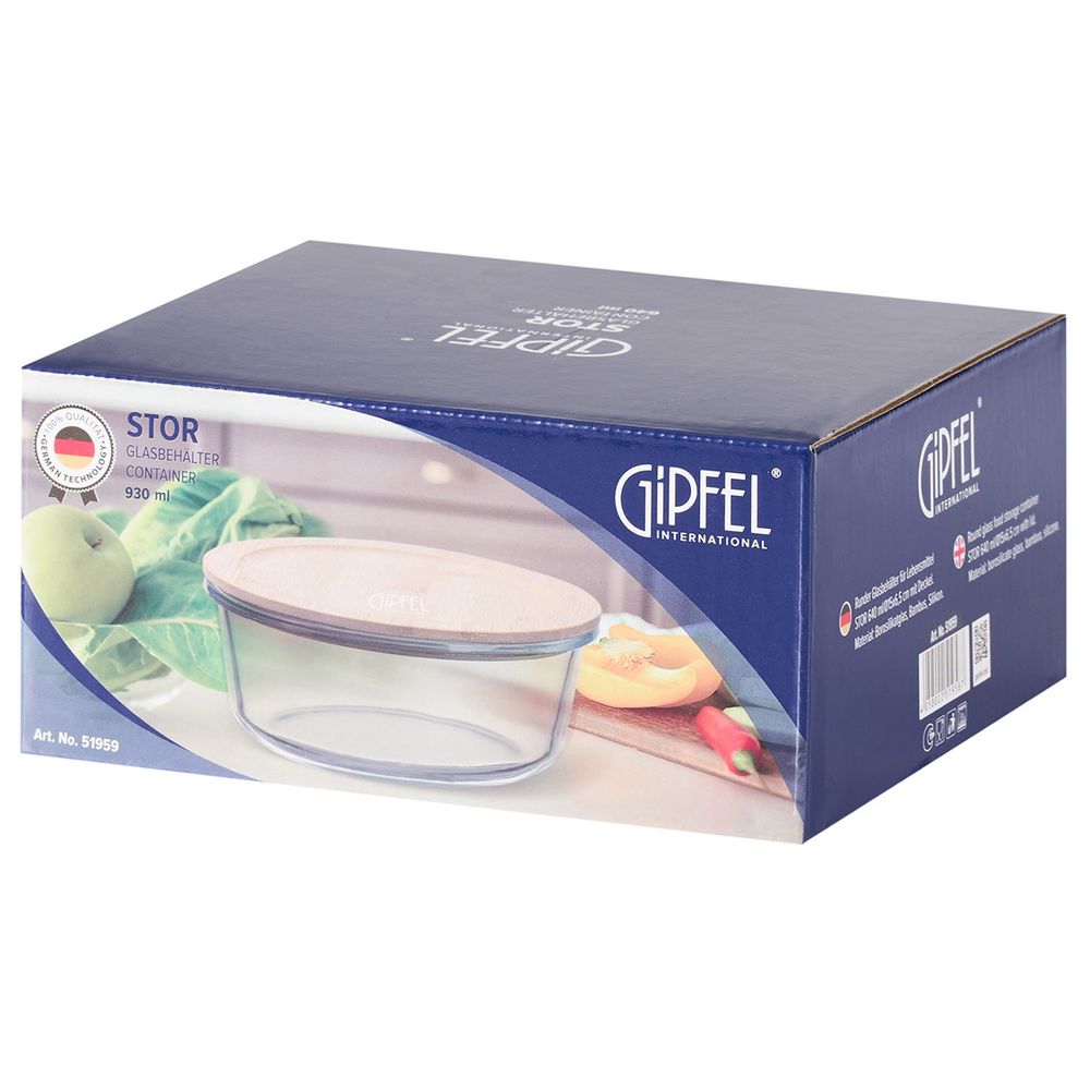 Контейнер стеклянный Gipfel Stor 51959 930 мл