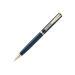 Подарочная синяя с золотистым шариковая ручка с поворотным механизмом Pierre Cardin ECO PC0871BP в подарочной коробке