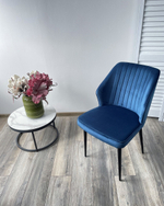 Стул М-City DISAUR Сиэтл -В (Seattle-V) Синий 29, Велюр, Черный каркас