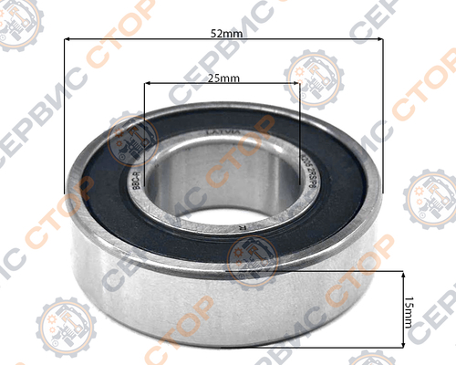 Подшипник 180205 (6205 2RS)
