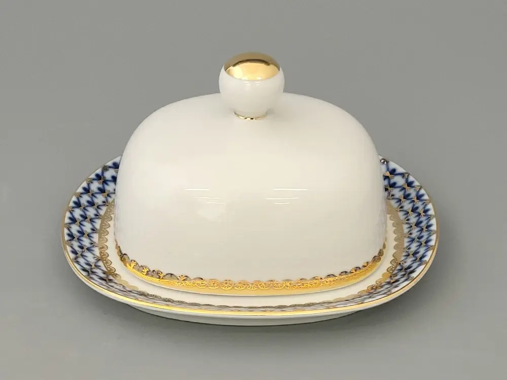 Масленка Прямоугольная Кобальтовая сетка арт. 80.09992.00.1