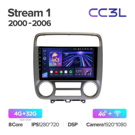 Teyes CC3L 9"для Honda Stream 1 2000-2006