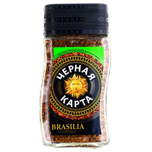 Кофе растворимый Черная карта Exclusive Brasilia 190 г