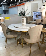 Стол обеденный Ist Casa Мелоди, 130х130х75 см, белый мрамор