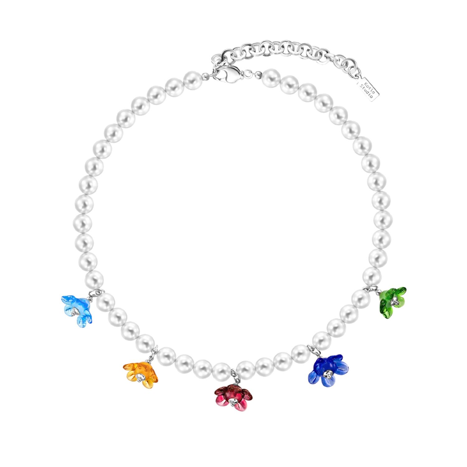 Колье Secret Garden Silver-White Necklace