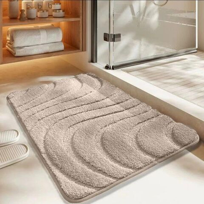 Коврик на пол для ванной и туалета противоскользящий 50х80, ковер для спальни и дома