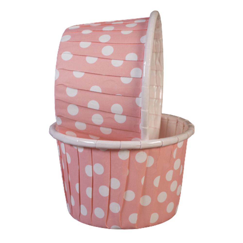 Капсула усиленная Нежно-розовая в белый горох 1 шт