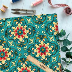 Ткань шелк Армани португальский орнамент