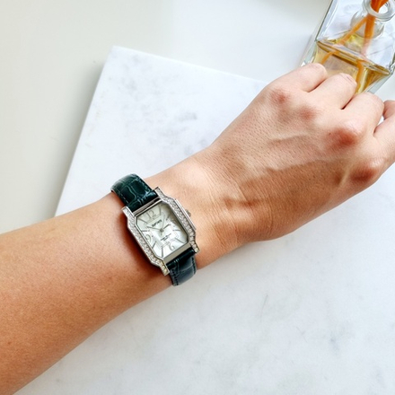 Часы Dufonte на зелёном ремне