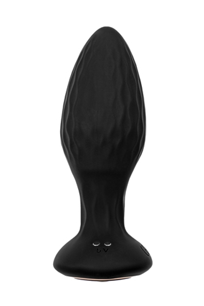 Анальная вибровтулка с ротацией силикон 12 см