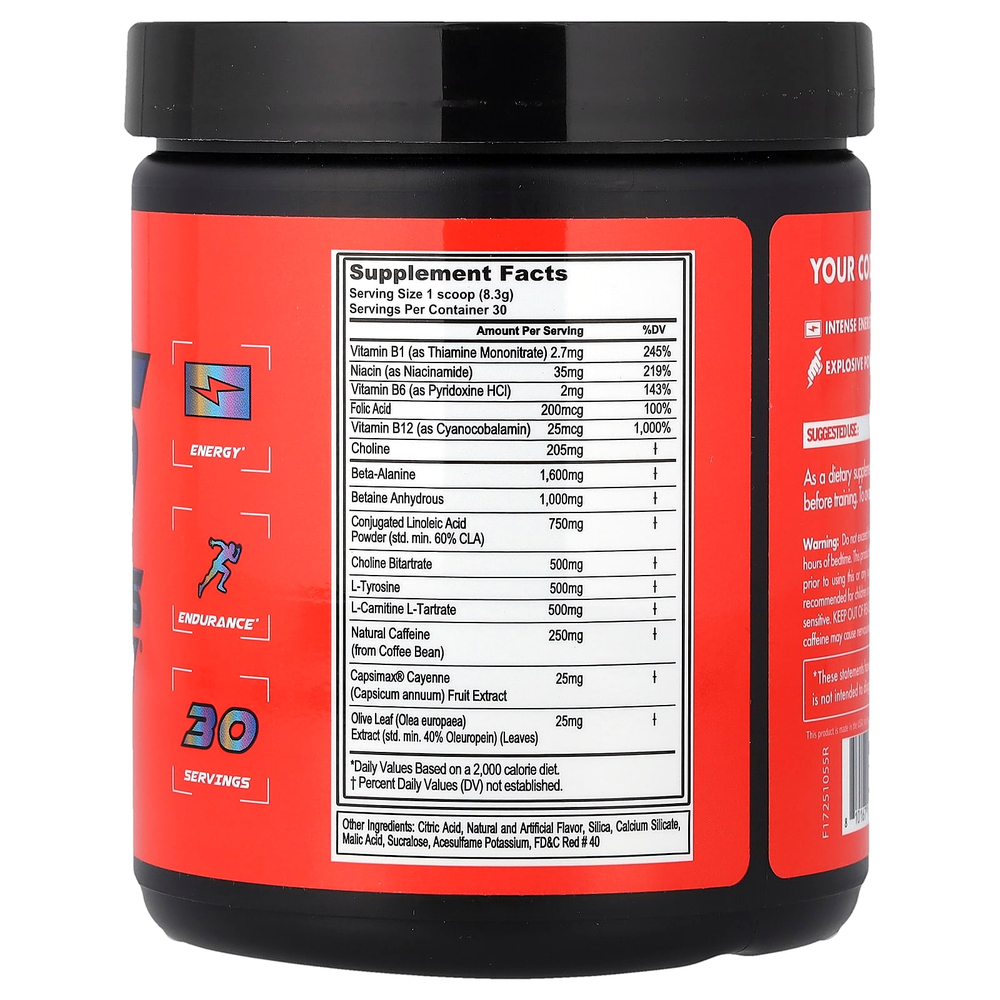 fitcode, Versus Energy®, предтренировочный комплекс, вишневый лаймад, 249 г (8,8 унции)