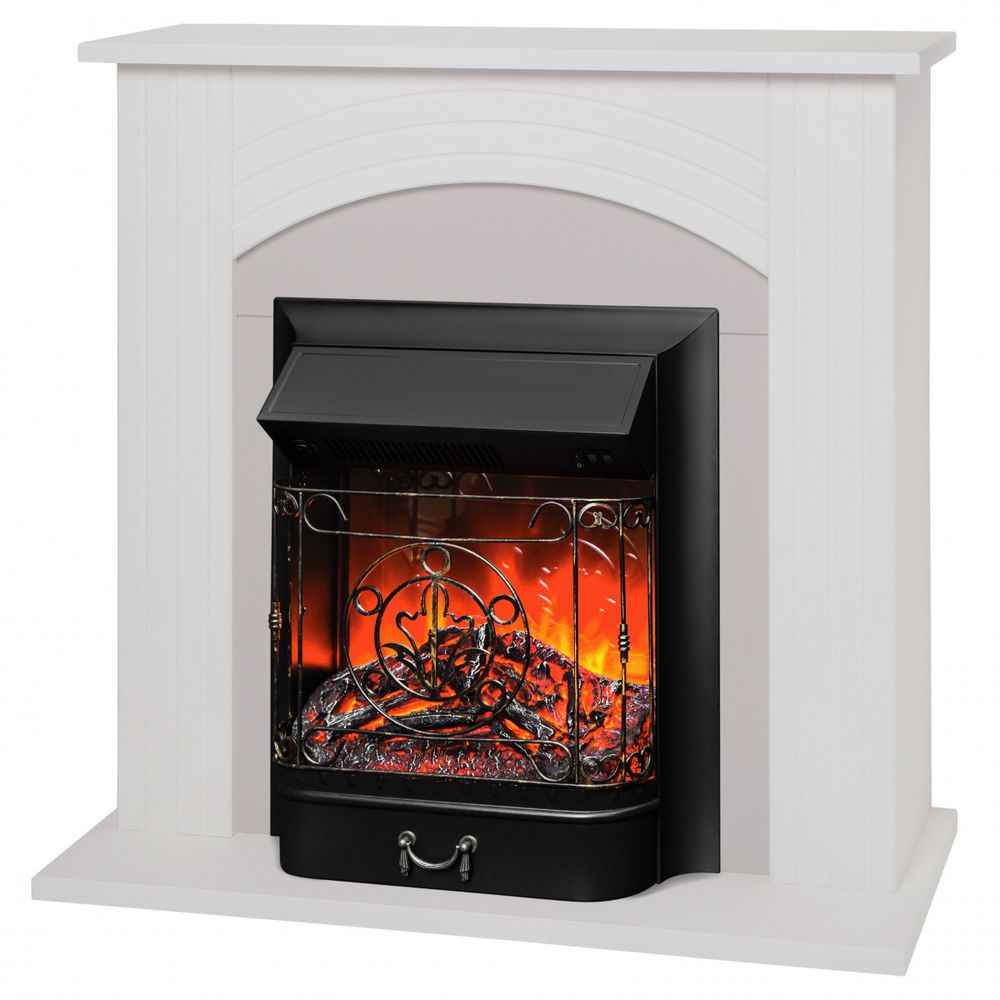 Электрокамин RealFlame Hanna WT с очагом Majestic Lux Black