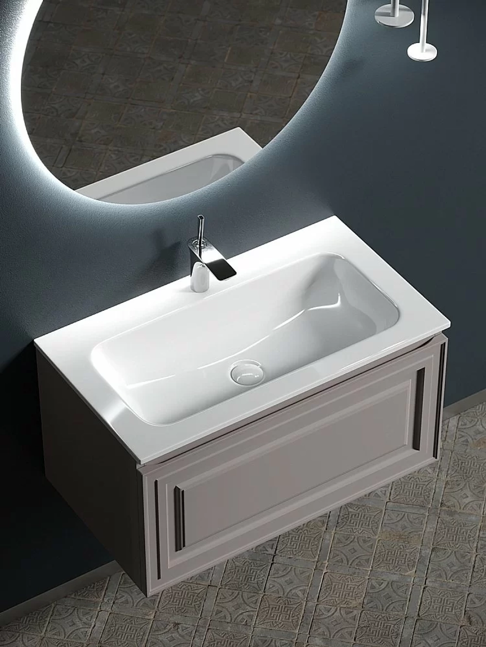 Тумба с раковиной Sancos Very VR80SM 80 Doha Soft